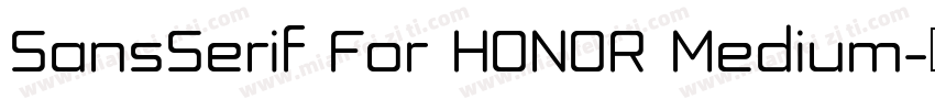 SansSerif For HONOR Medium字体转换